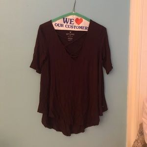 American Eagle Maroon top